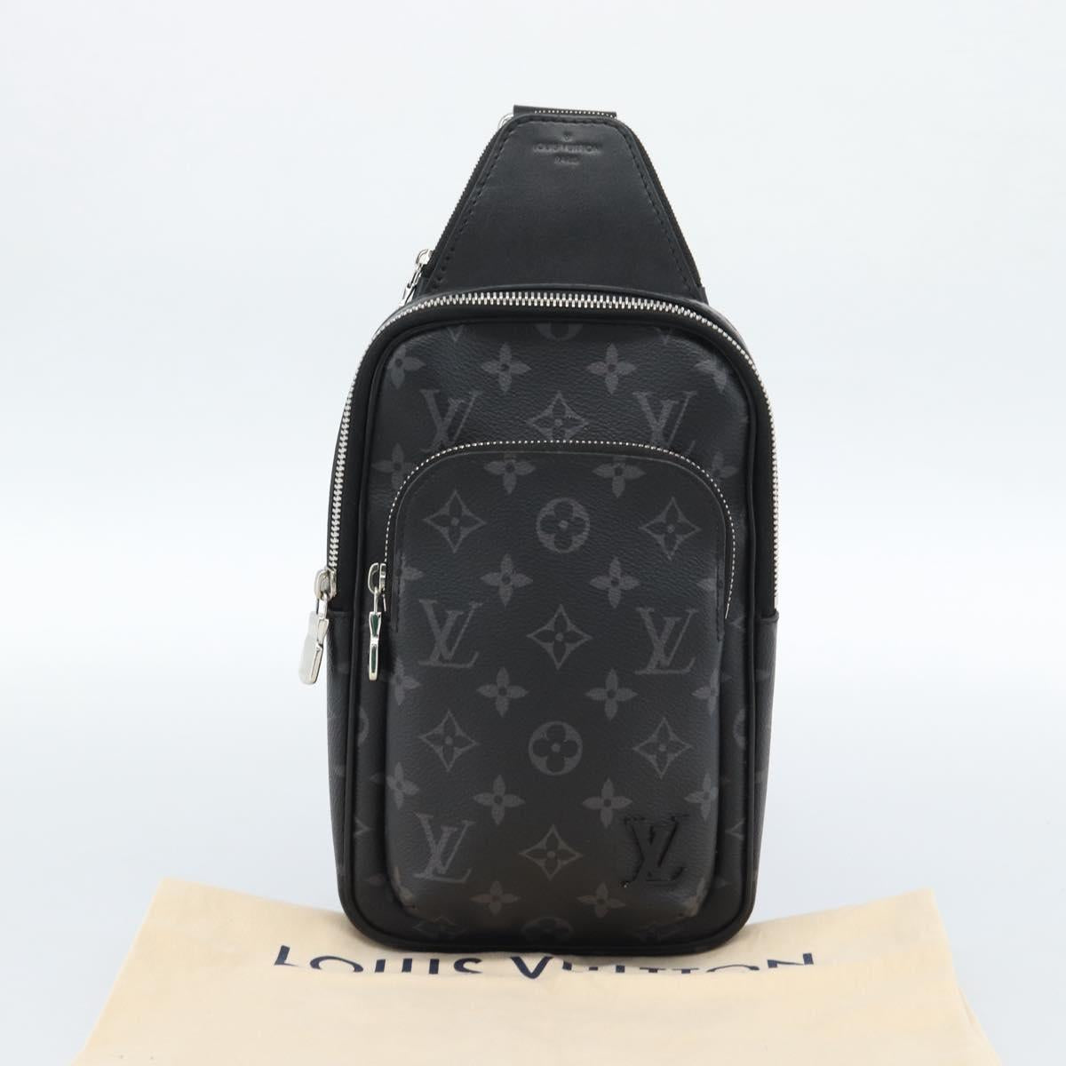 LOUIS VUITTON Monogram Eclipse Avenir Sling Bag PM Body M47137 LV Auth ka4750SAV