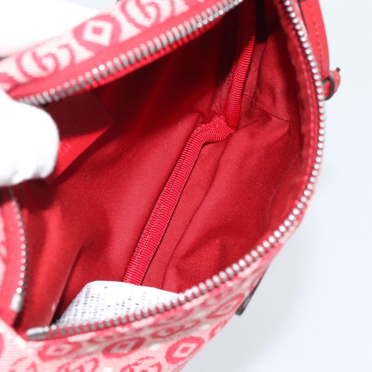 GUCCI Children's Sherry Line Waist bag Canvas Navy Red 502095 Auth ka4751M