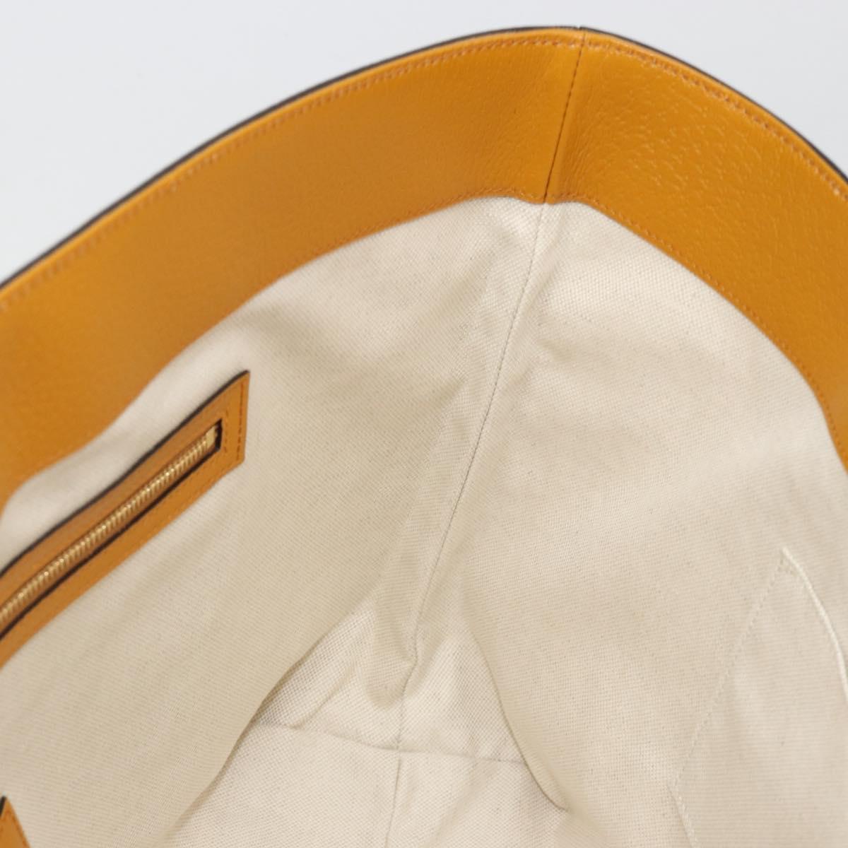 GUCCI GG Supreme Tote Bag PVC Beige Gold 631685 Auth ka4761M