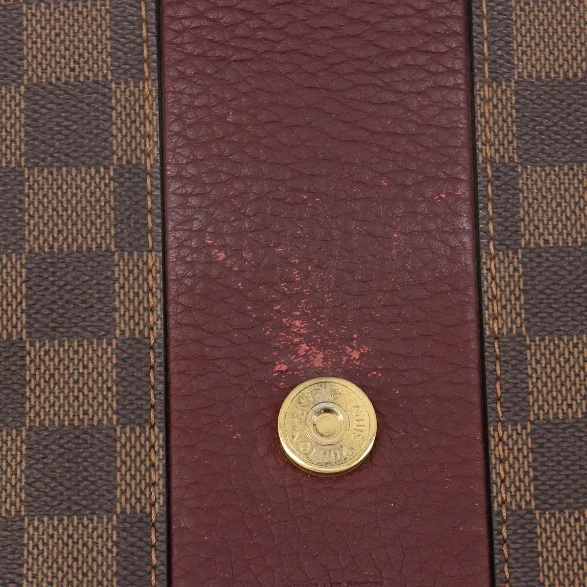 LOUIS VUITTON Damier Ebene Bond Street BB Hand Bag 2way N64416 LV Auth ka4769A