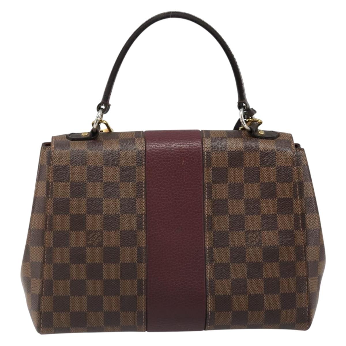 LOUIS VUITTON Damier Ebene Bond Street BB Hand Bag 2way N64416 LV Auth ka4769A