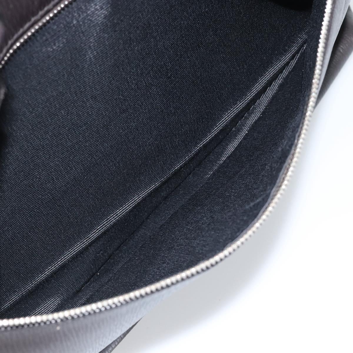 Salvatore Ferragamo Tote Bag Leather Black Silver Auth ka4781