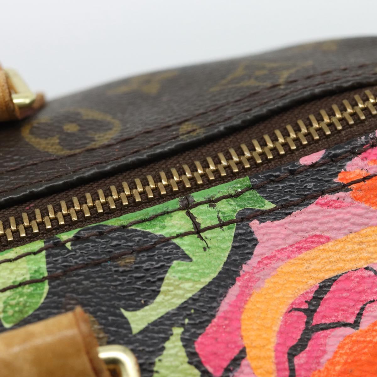 LOUIS VUITTON Monogram Rose Speedy 30 Hand Bag Orange Pink M48610 Auth ka4783SAV