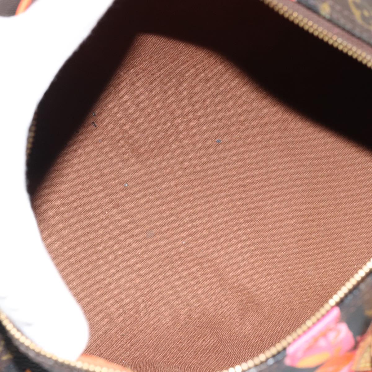 LOUIS VUITTON Monogram Rose Speedy 30 Hand Bag Orange Pink M48610 Auth ka4783SAV