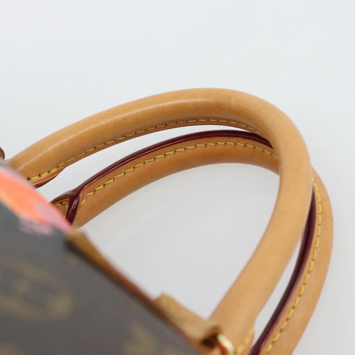 LOUIS VUITTON Monogram Rose Speedy 30 Hand Bag Orange Pink M48610 Auth ka4783SAV