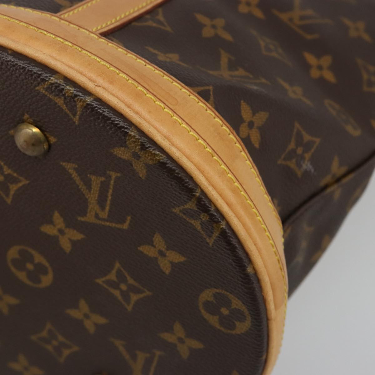 LOUIS VUITTON Monogram Bucket GM Shoulder Bag M42236 LV Auth ka4785