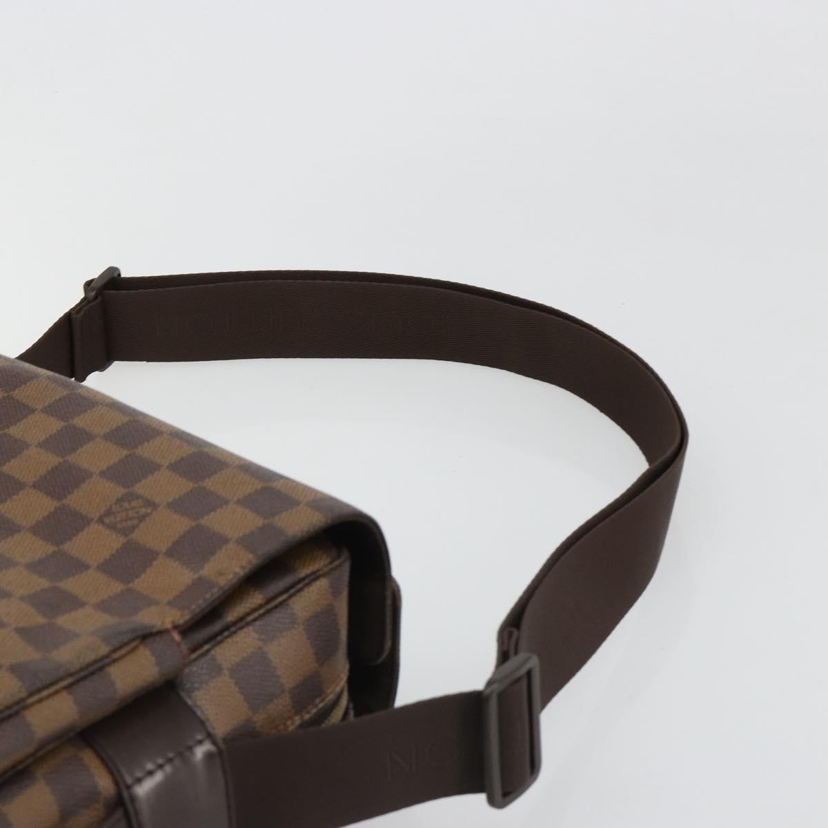 LOUIS VUITTON Damier Ebene Naviglio Shoulder Bag N45255 LV Auth ka4790