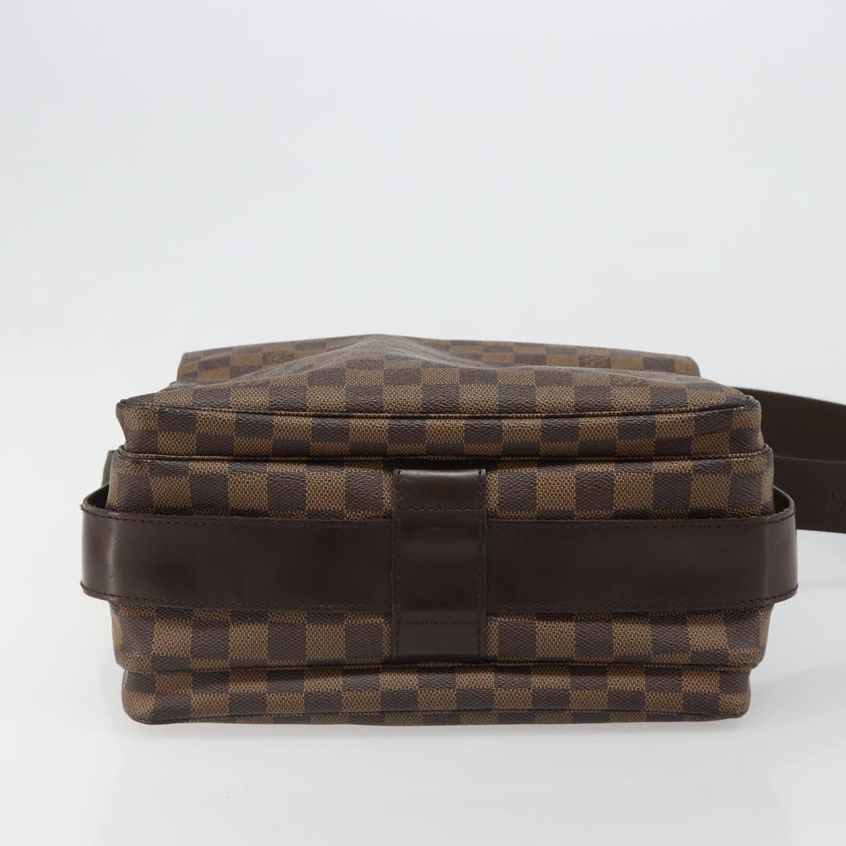 LOUIS VUITTON Damier Ebene Naviglio Shoulder Bag N45255 LV Auth ka4790