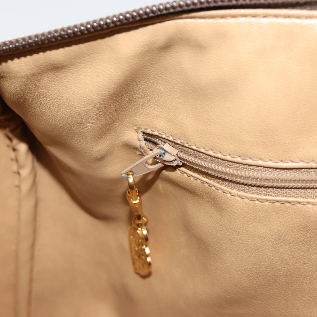 GUCCI GG Supreme Hand Bag PVC Beige Gold 002 39 6842 Auth ka4795