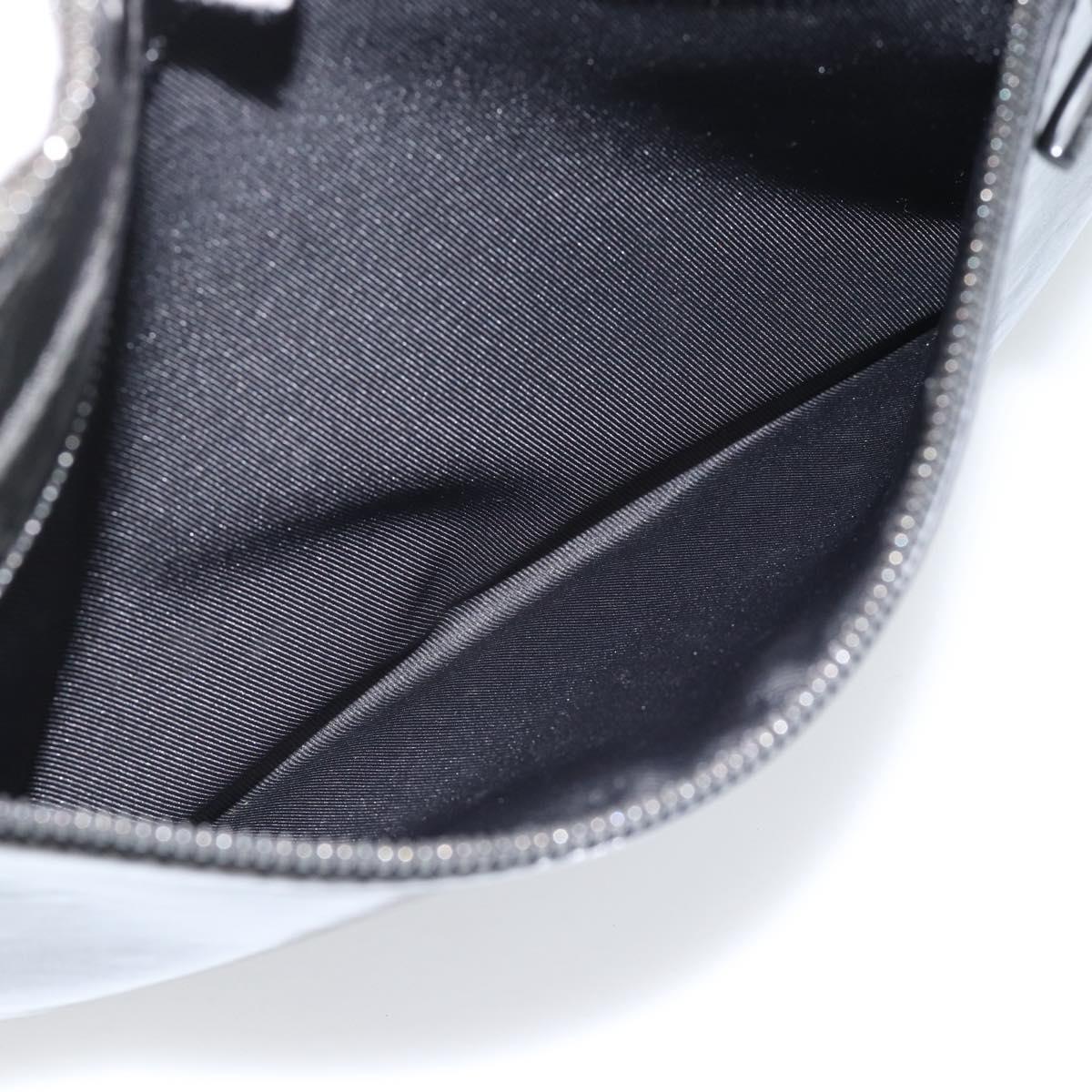 LOUIS VUITTON Monogram Eclipse Glaze Pochette Cosmos Black M63373 Auth ka4815