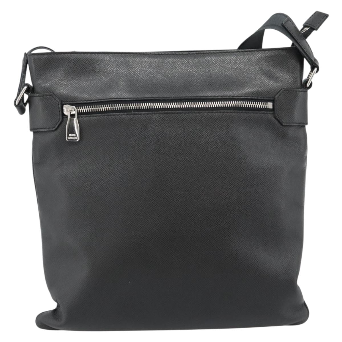 LOUIS VUITTON Taiga Sasha Shoulder Bag Ardoise M32712 LV Auth ka4817