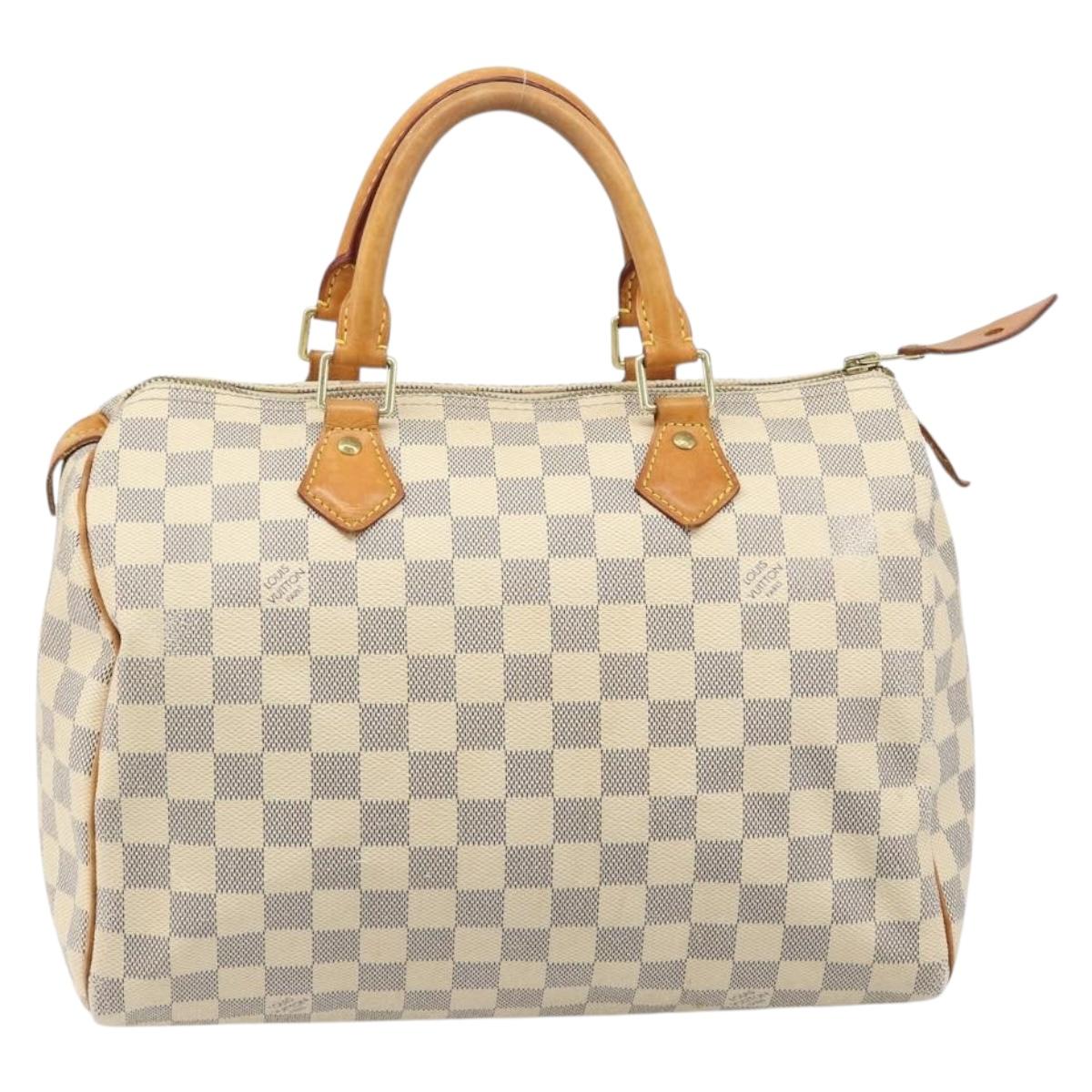 LOUIS VUITTON Damier Azur Speedy 30 Hand Bag N41533 LV Auth ka4831A