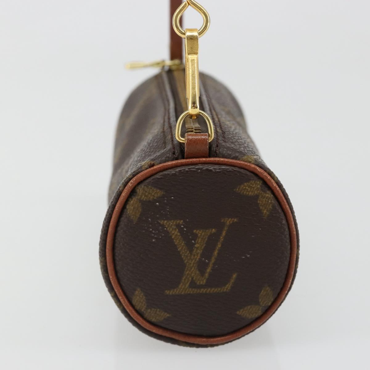 LOUIS VUITTON Monogram Papillon Pouch LV Auth ka4838