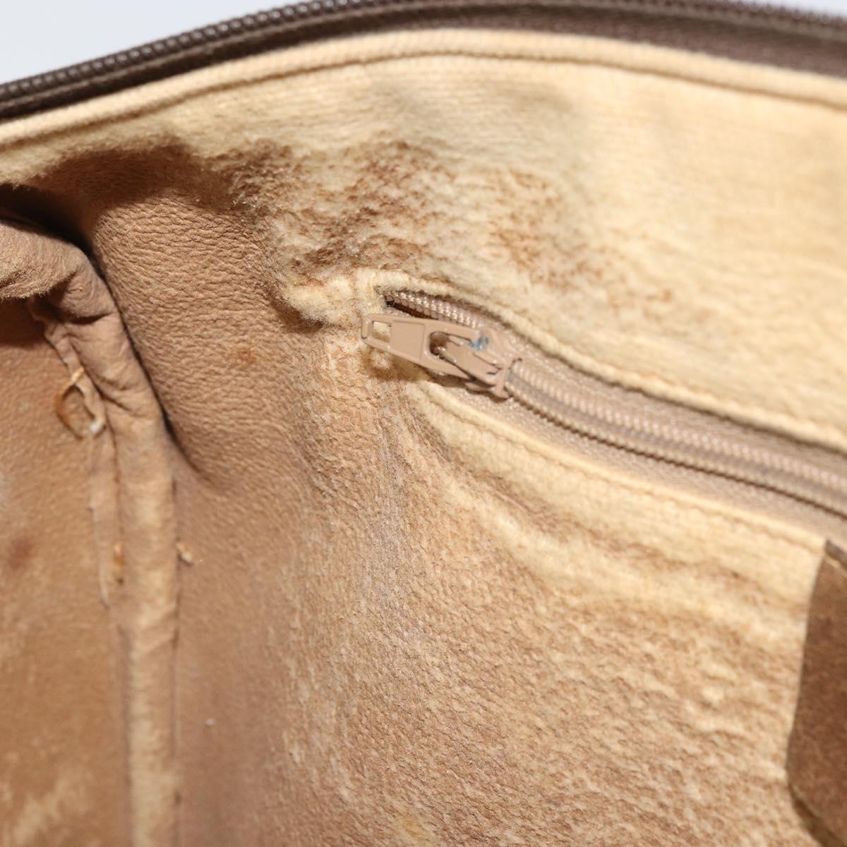 GUCCI GG Supreme Web Sherry Line Boston Bag PVC Beige Gold 40 02 007 Auth ka484