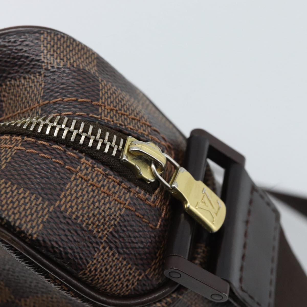 LOUIS VUITTON Damier Ebene Olaf PM Shoulder Bag N41442 LV Auth ka4840