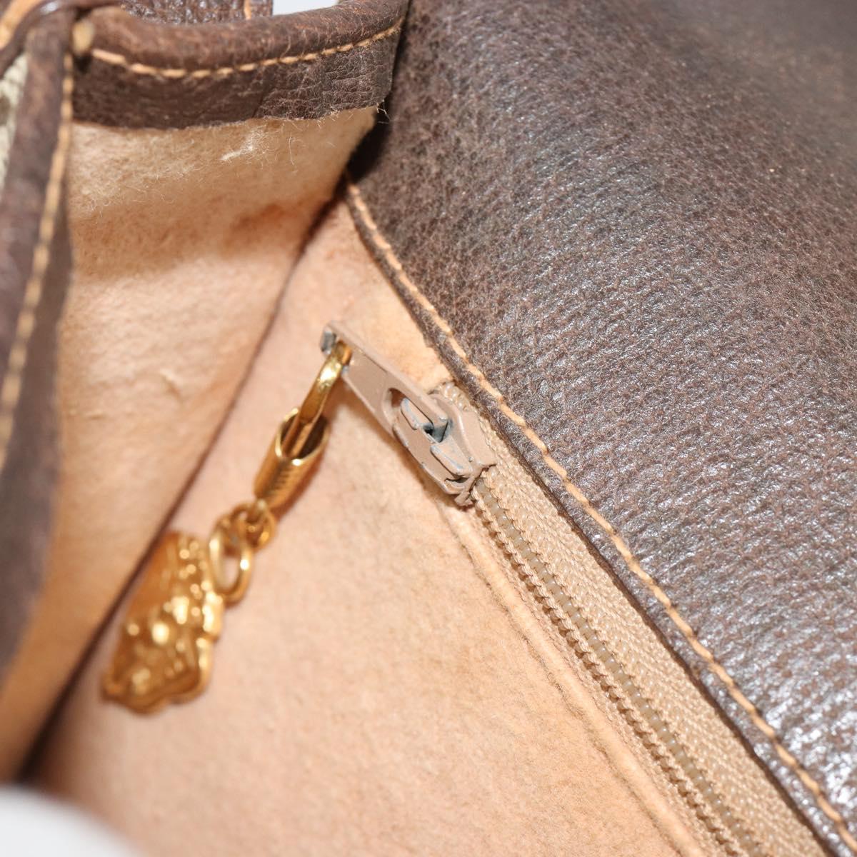 GUCCI GG Supreme Web Sherry Line Bag PVC Beige Gold 001 104 0551 Auth ka4846