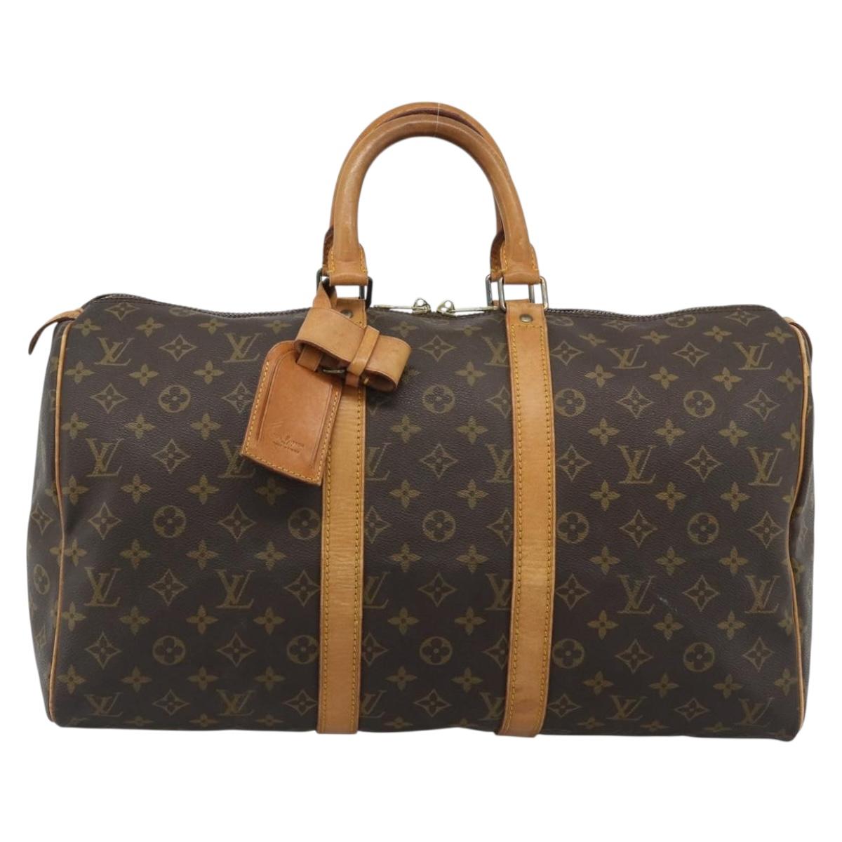 LOUIS VUITTON Monogram Keepall 45 Boston Bag M41428 LV Auth ka4857