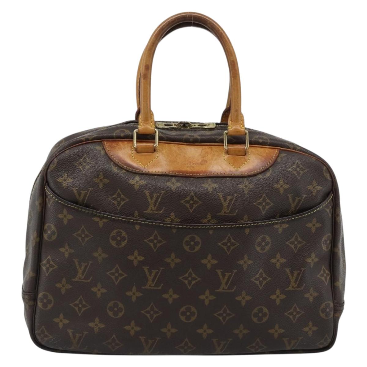LOUIS VUITTON Monogram Deauville Hand Bag M47270 LV Auth ka4859