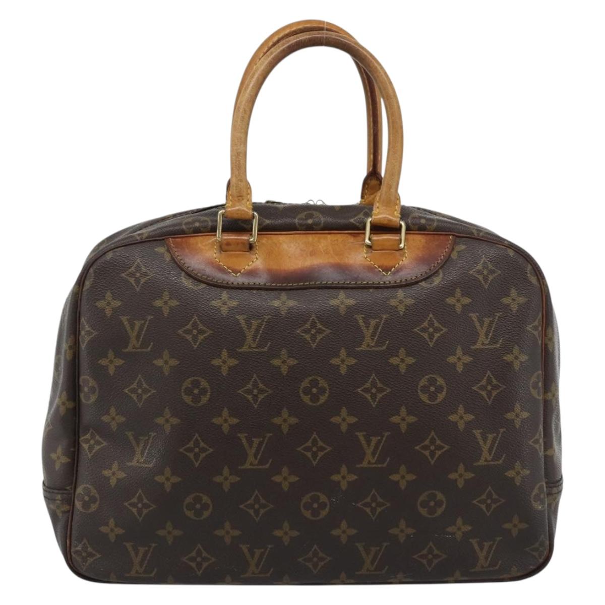 LOUIS VUITTON Monogram Deauville Hand Bag M47270 LV Auth ka4859