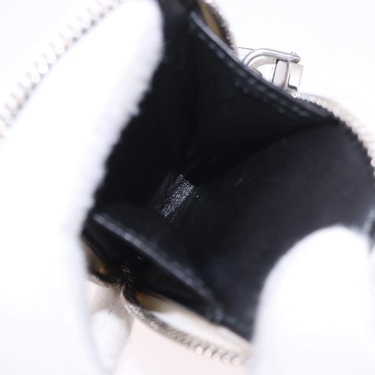 PRADA Shoulder Bag Leather White Silver Auth ka4868V