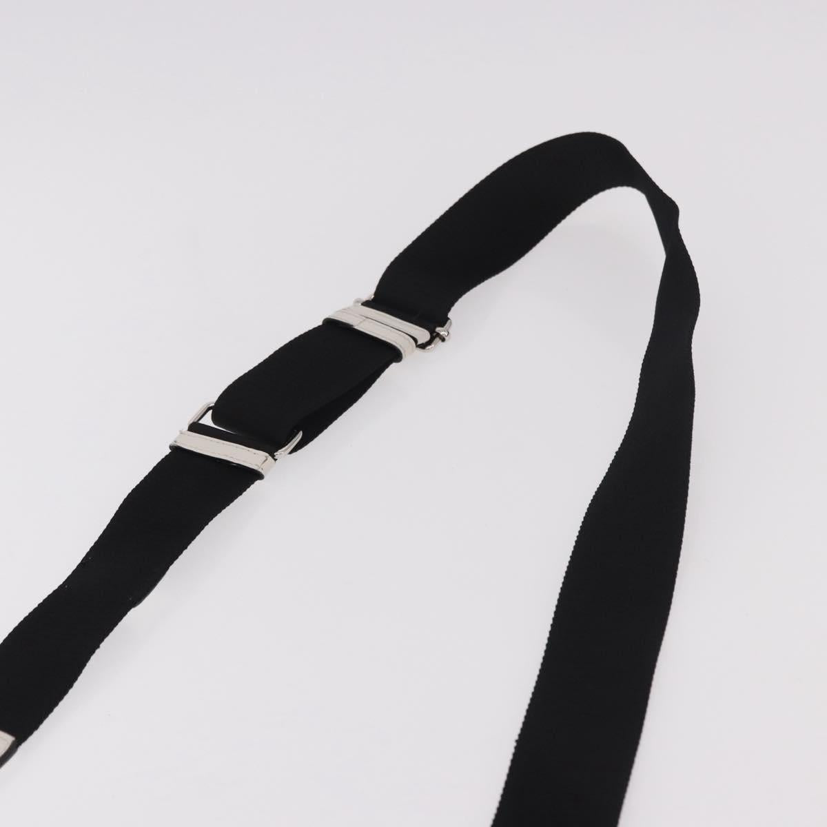 PRADA Shoulder Bag Leather White Silver Auth ka4868V
