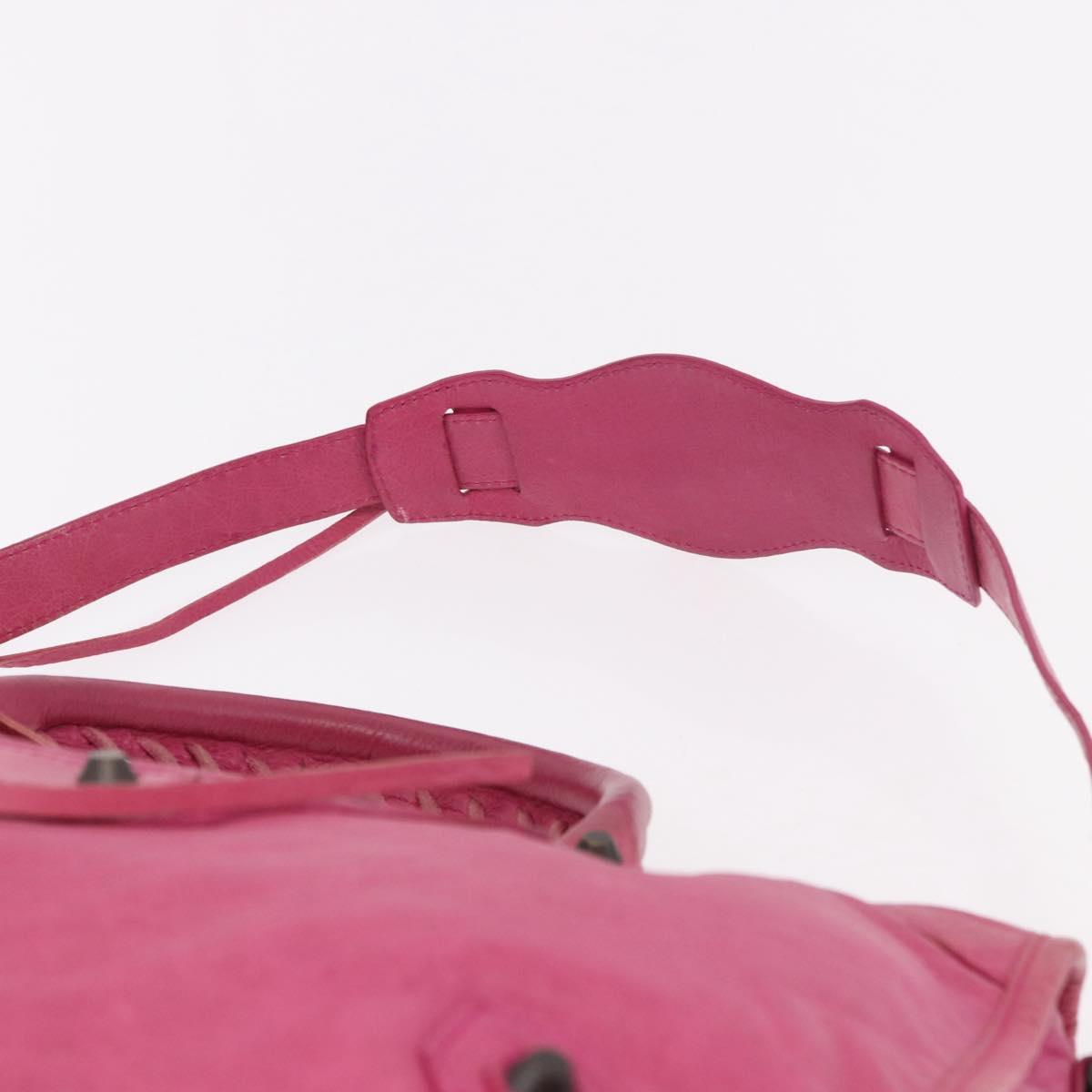 BALENCIAGA The City Hand Bag Leather 2way Pink 115748 Auth ka4873SAM
