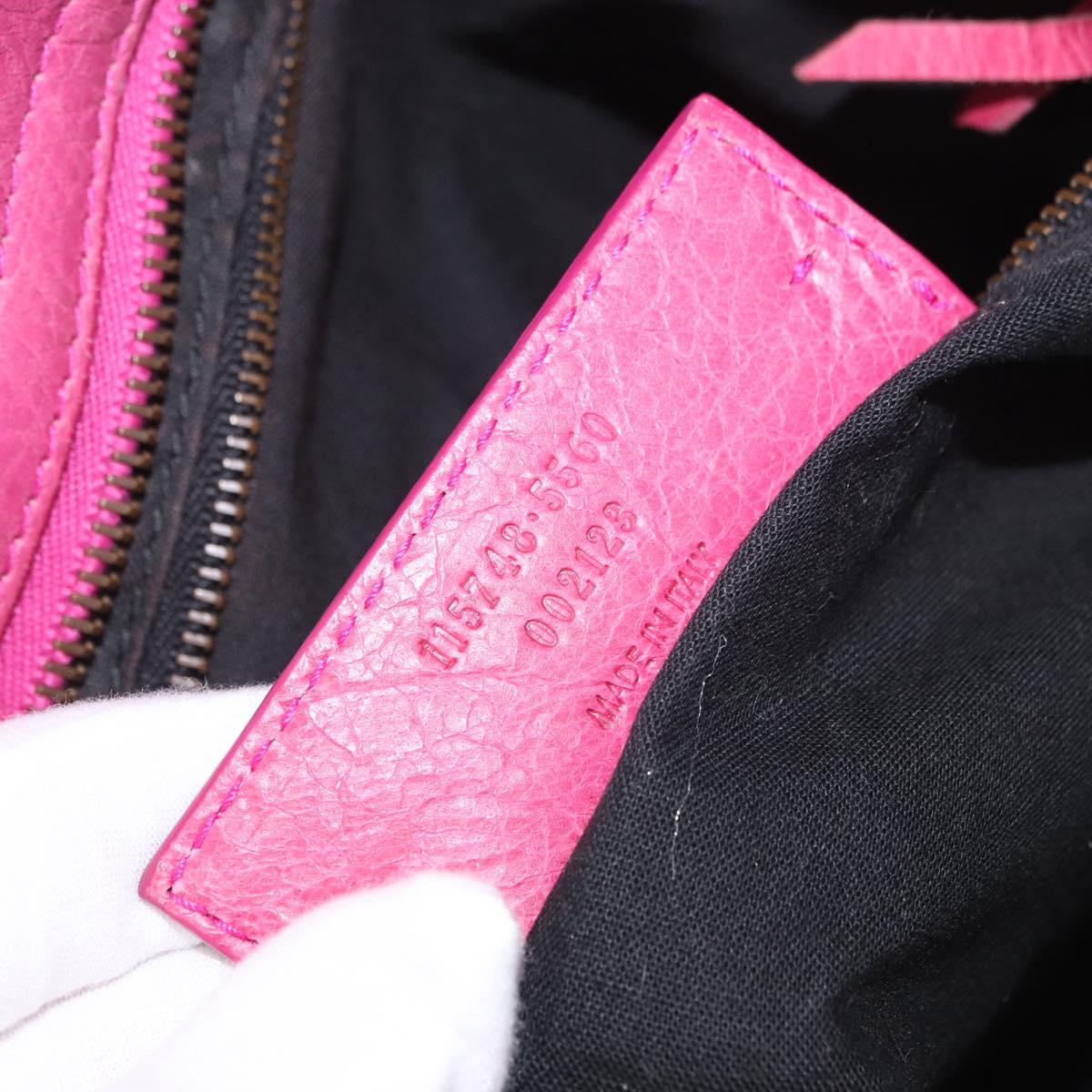 BALENCIAGA The City Hand Bag Leather 2way Pink 115748 Auth ka4873SAM