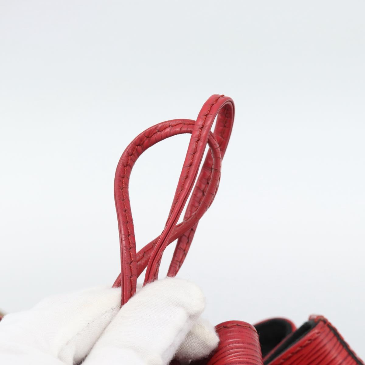 LOUIS VUITTON Epi Petit Noe Shoulder Bag Red M44107 LV Auth ka4880