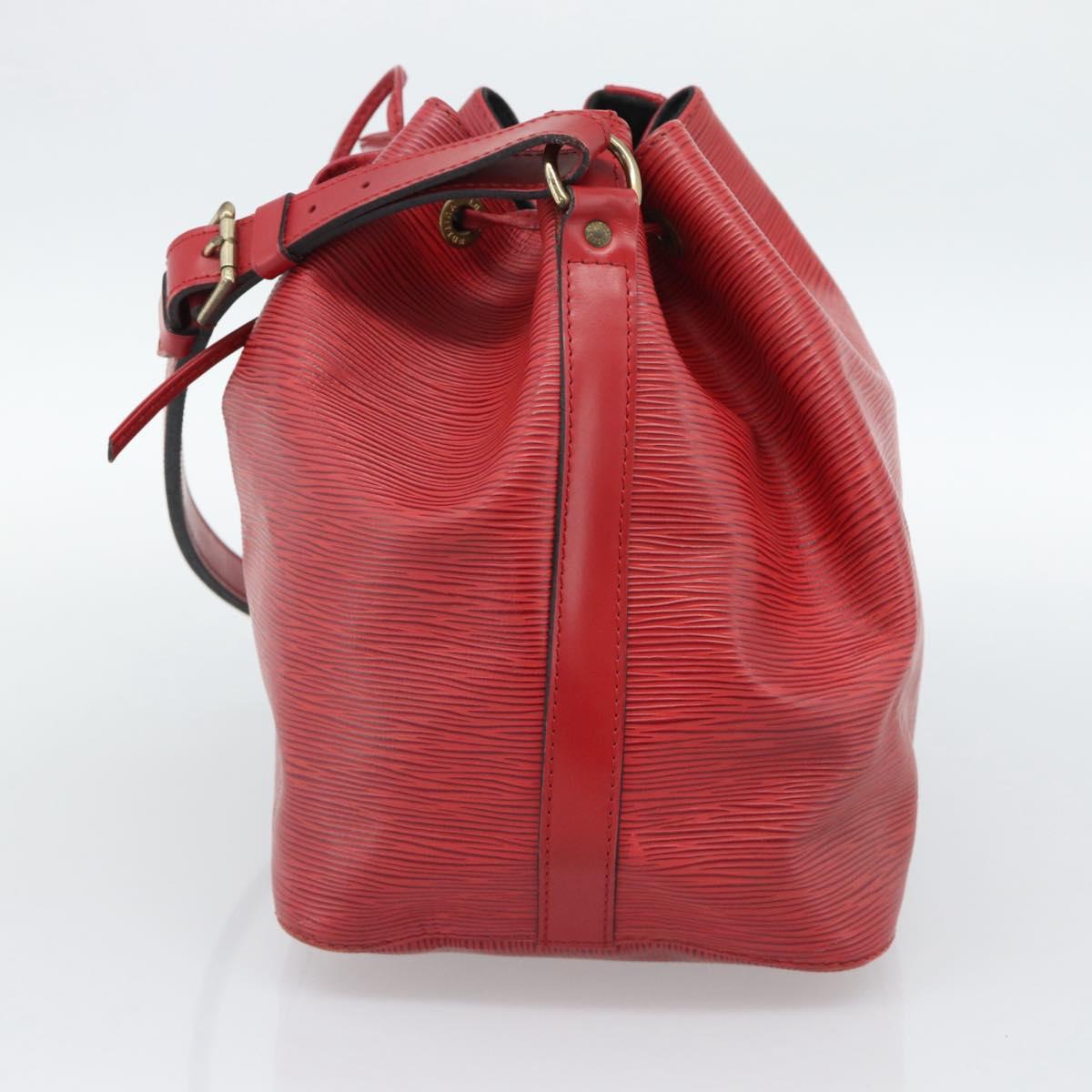 LOUIS VUITTON Epi Petit Noe Shoulder Bag Red M44107 LV Auth ka4880