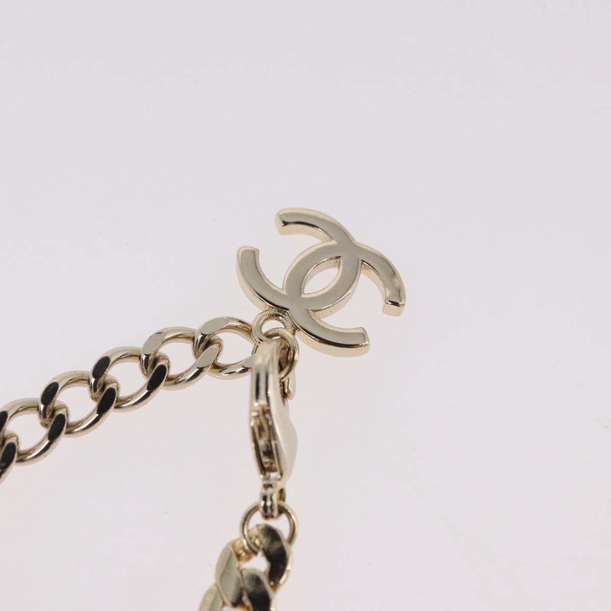 CHANEL Necklace metal Gold Tone CC Auth ka4882SAM