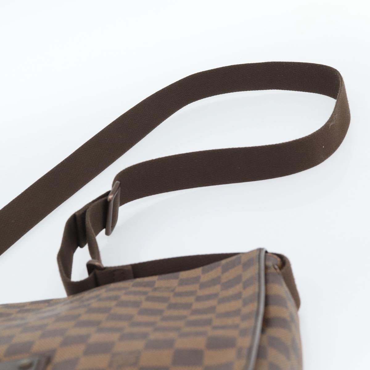 LOUIS VUITTON Damier Ebene Brooklyn MM Shoulder Bag N51211 LV Auth ka4886
