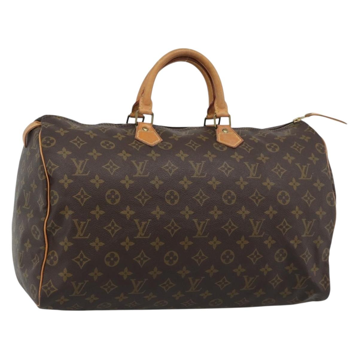 LOUIS VUITTON Monogram Speedy 40 Hand Bag M41522 LV Auth ka4888