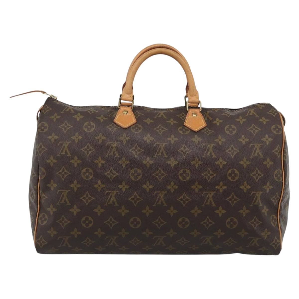 LOUIS VUITTON Monogram Speedy 40 Hand Bag M41522 LV Auth ka4888