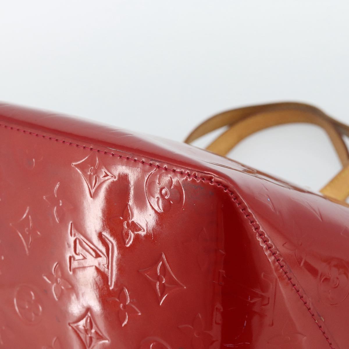 LOUIS VUITTON Monogram Vernis Bellevue PM Bag Pomme D'amour M93583 Auth ka4891