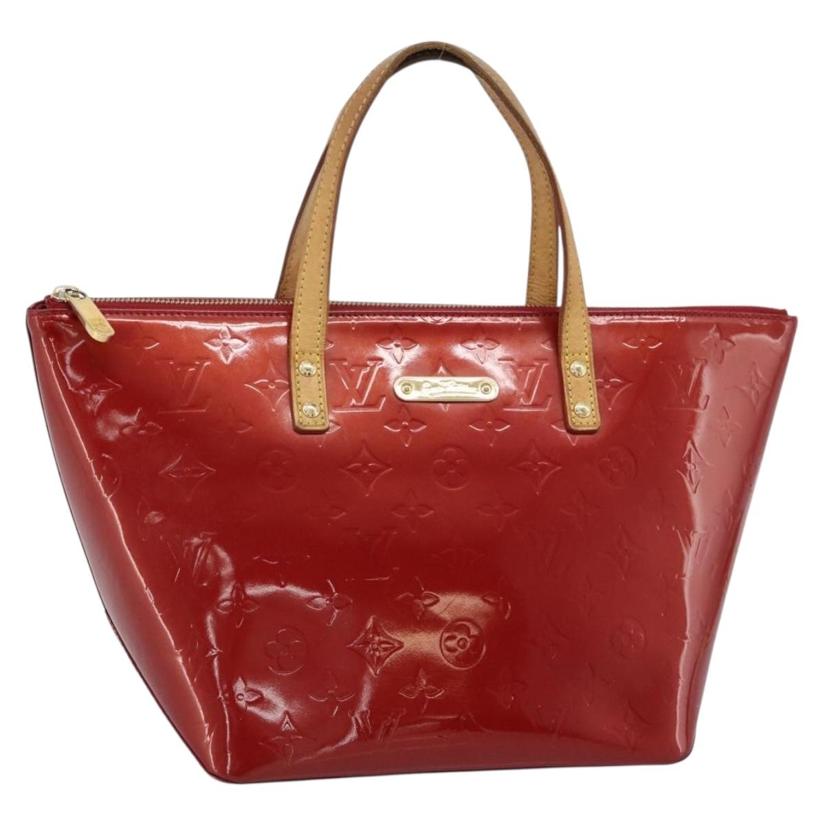 LOUIS VUITTON Monogram Vernis Bellevue PM Bag Pomme D'amour M93583 Auth ka4891