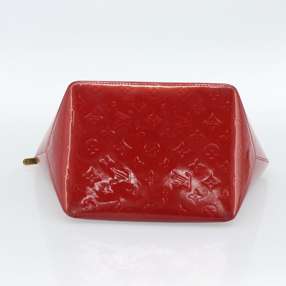 LOUIS VUITTON Monogram Vernis Bellevue PM Bag Pomme D'amour M93583 Auth ka4891
