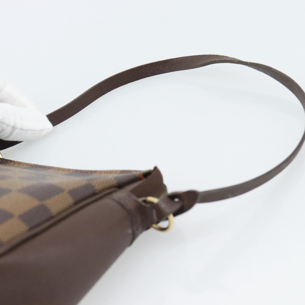 LOUIS VUITTON Damier Ebene Trousse Makeup Pouch N51982 LV Auth ka4893V
