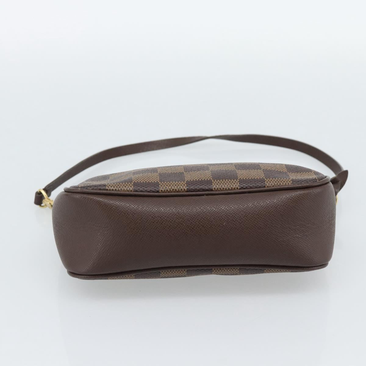 LOUIS VUITTON Damier Ebene Trousse Makeup Pouch N51982 LV Auth ka4893V