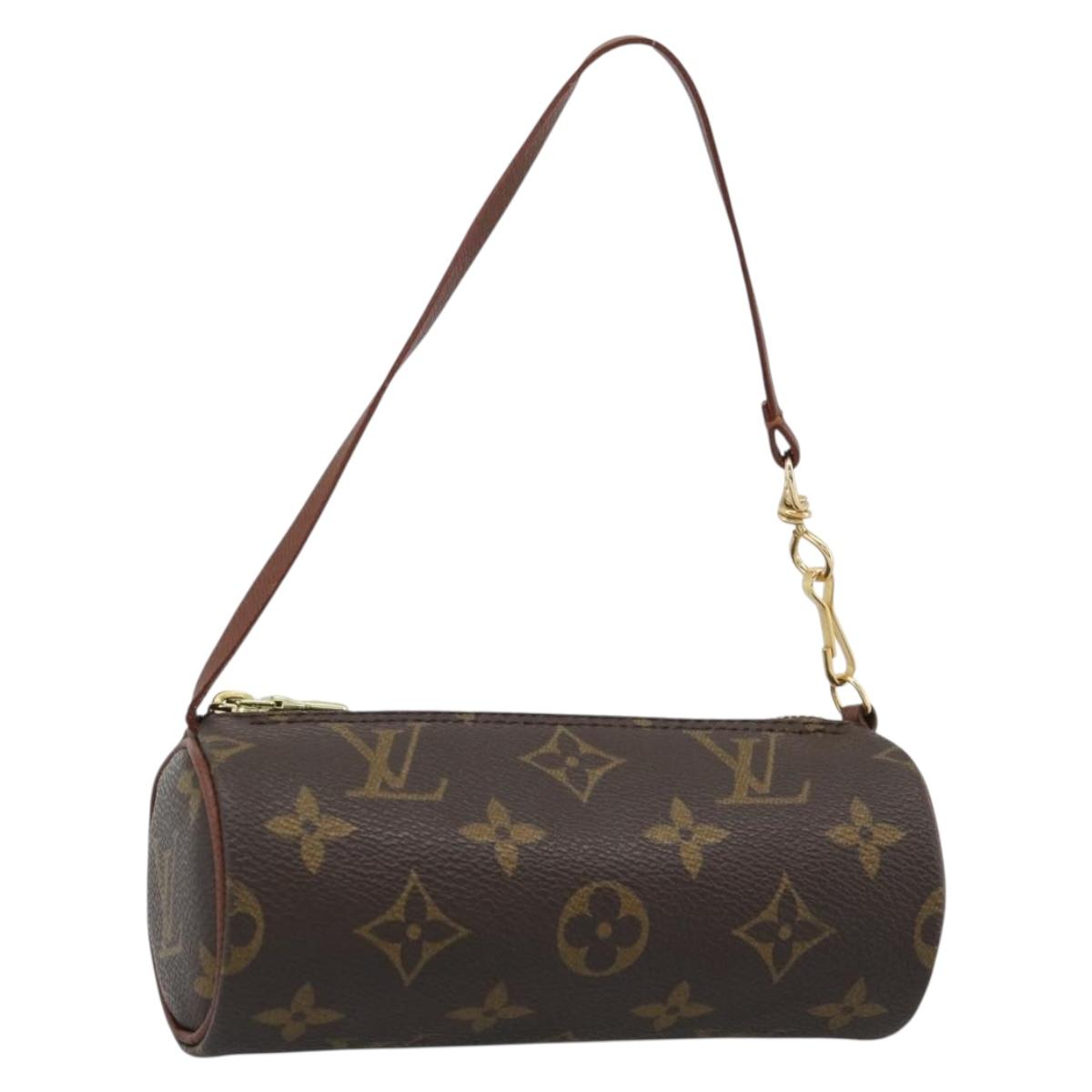LOUIS VUITTON Monogram Papillon Pouch LV Auth ka4902