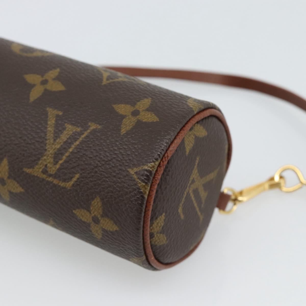 LOUIS VUITTON Monogram Papillon Pouch LV Auth ka4902