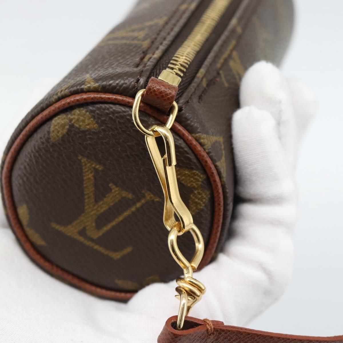 LOUIS VUITTON Monogram Papillon Pouch LV Auth ka4902