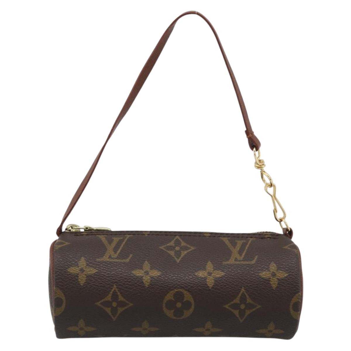 LOUIS VUITTON Monogram Papillon Pouch LV Auth ka4902