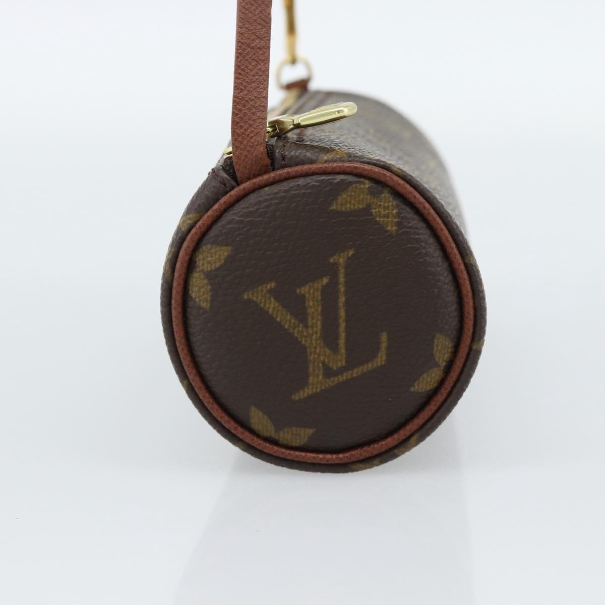 LOUIS VUITTON Monogram Papillon Pouch LV Auth ka4902