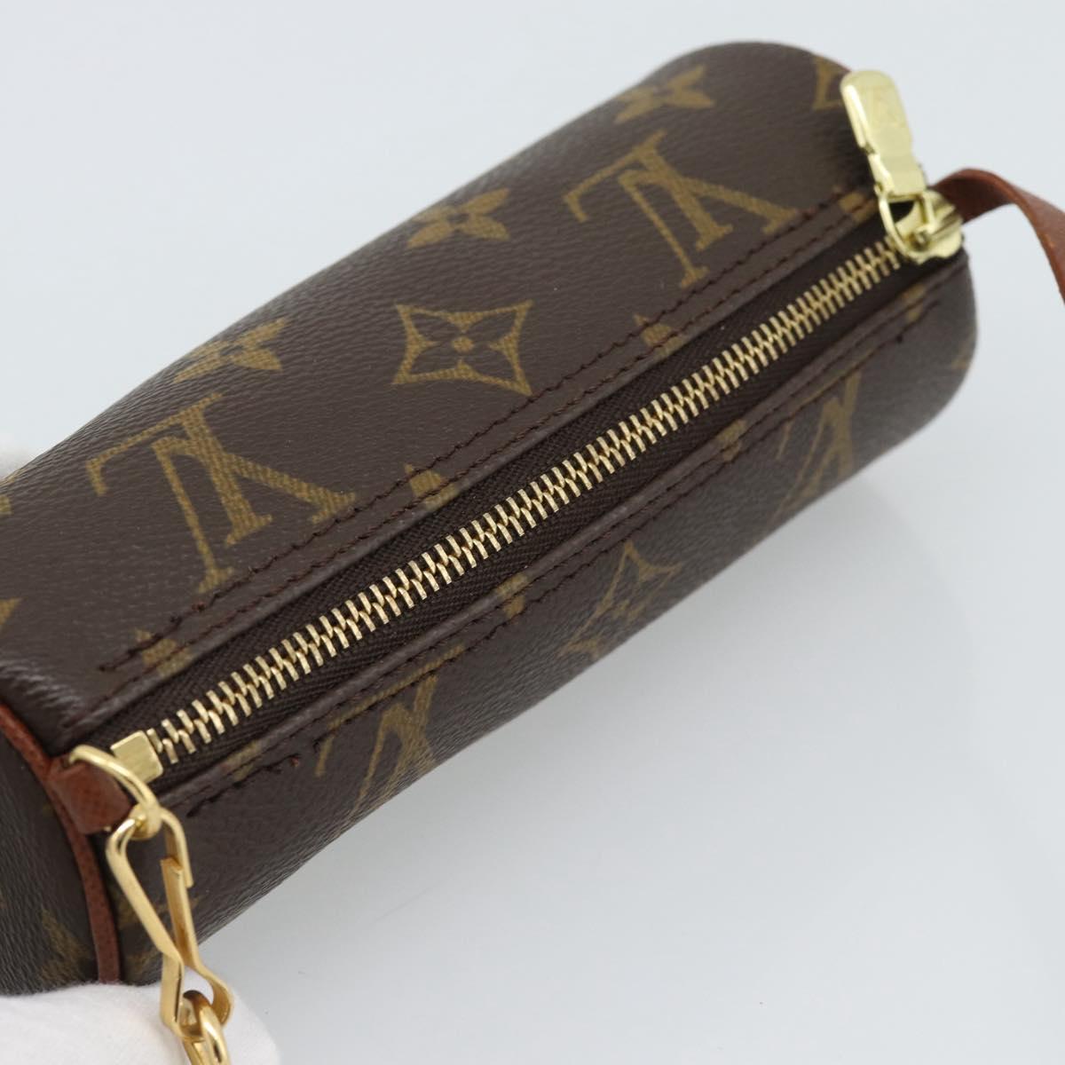 LOUIS VUITTON Monogram Papillon Pouch LV Auth ka4902