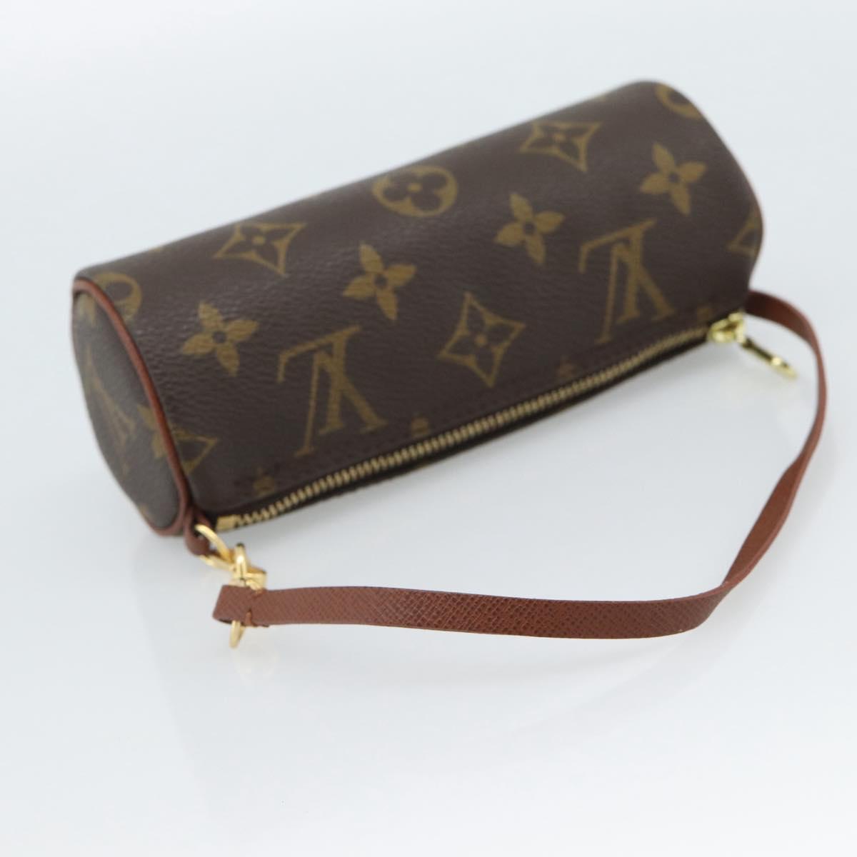 LOUIS VUITTON Monogram Papillon Pouch LV Auth ka4902