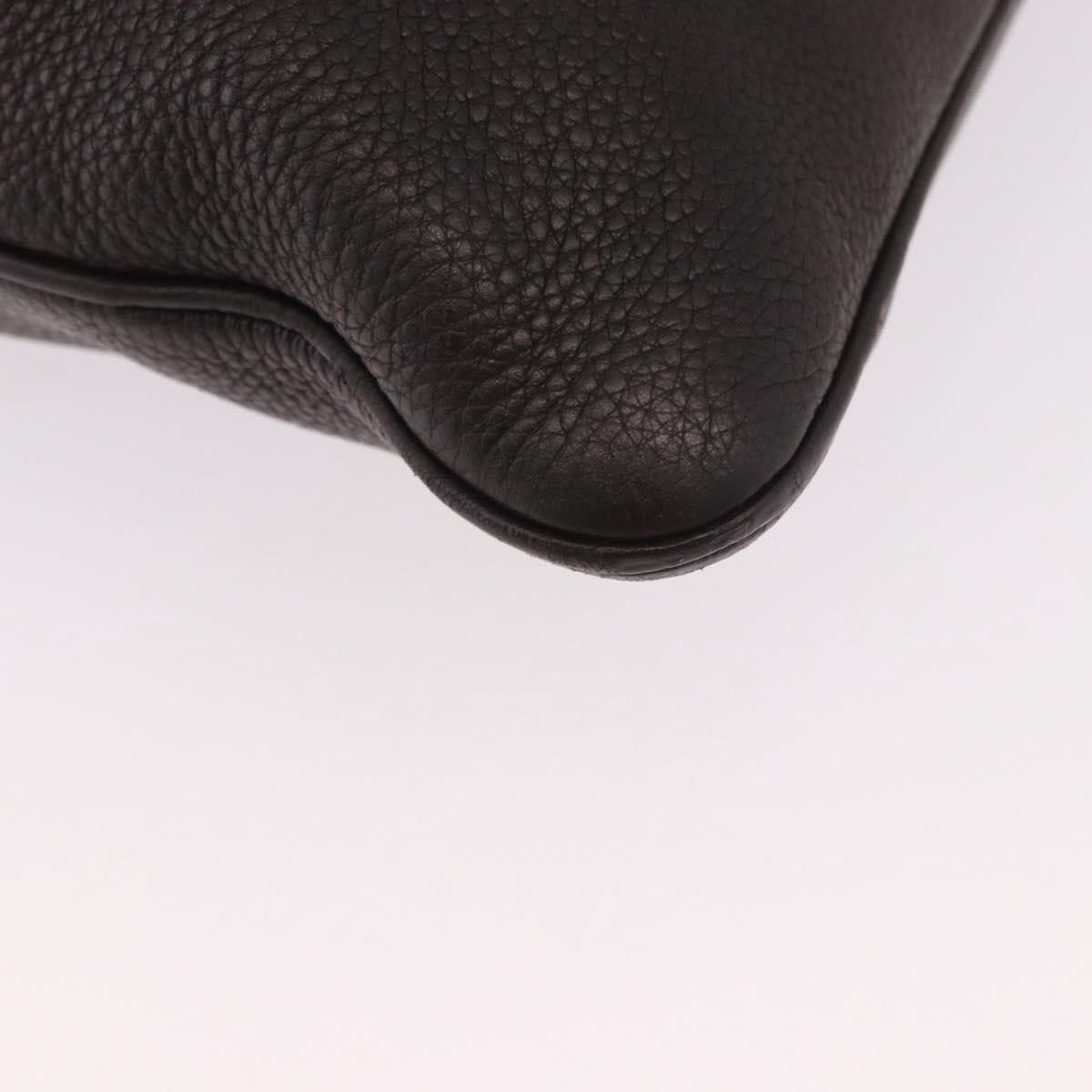 GUCCI Shoulder Bag Leather Brown Silver 233329 Auth ka4905