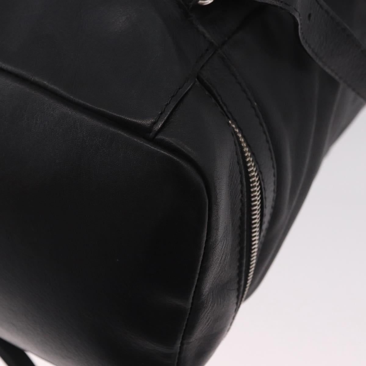 BALENCIAGA Backpack Leather Black Silver 340138 Auth ka4909