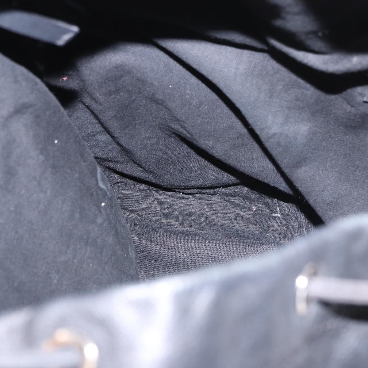 BALENCIAGA Backpack Leather Black Silver 340138 Auth ka4909