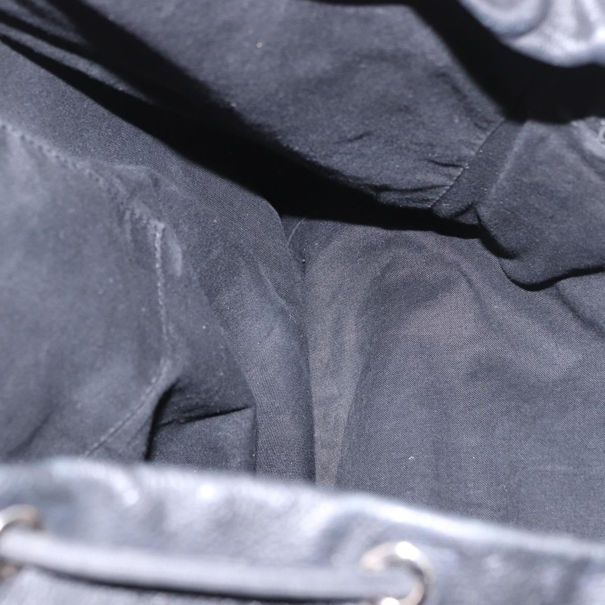 BALENCIAGA Backpack Leather Black Silver 340138 Auth ka4909