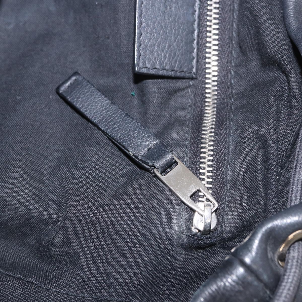 BALENCIAGA Backpack Leather Black Silver 340138 Auth ka4909